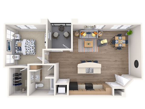 The Candela - 1x1 - 777 sq. ft. The Candela - 1x1 - 777 sq. ft. at Broadstone Towne Center, Albuquerque, 87106